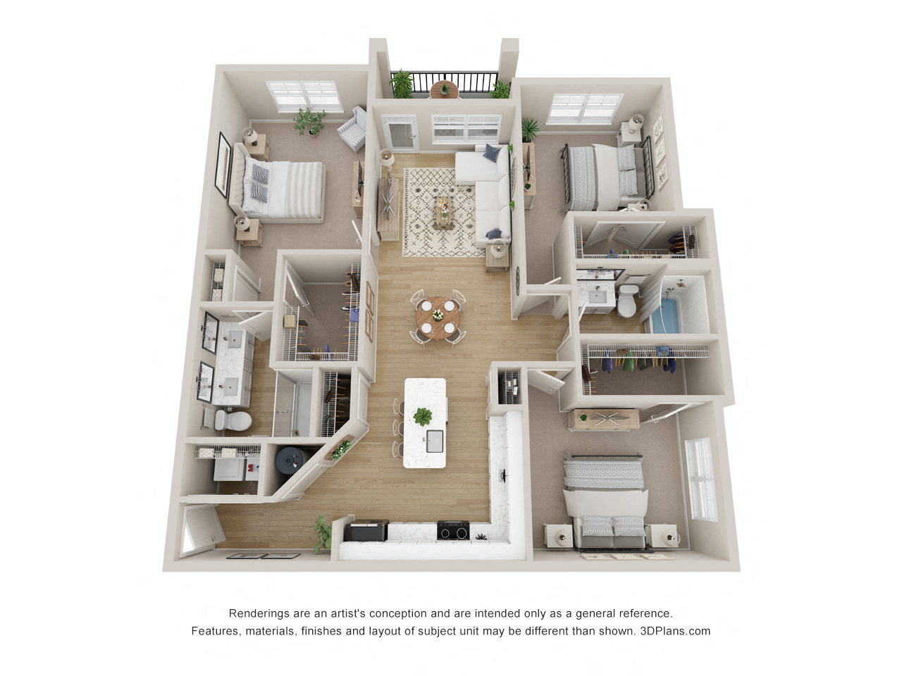 Floor plan layout diagram for C1